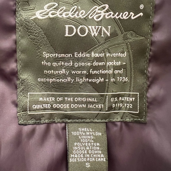 Eddie Bauer Goose Down Puffer vest Women’s size Small - Picture 5 of 9